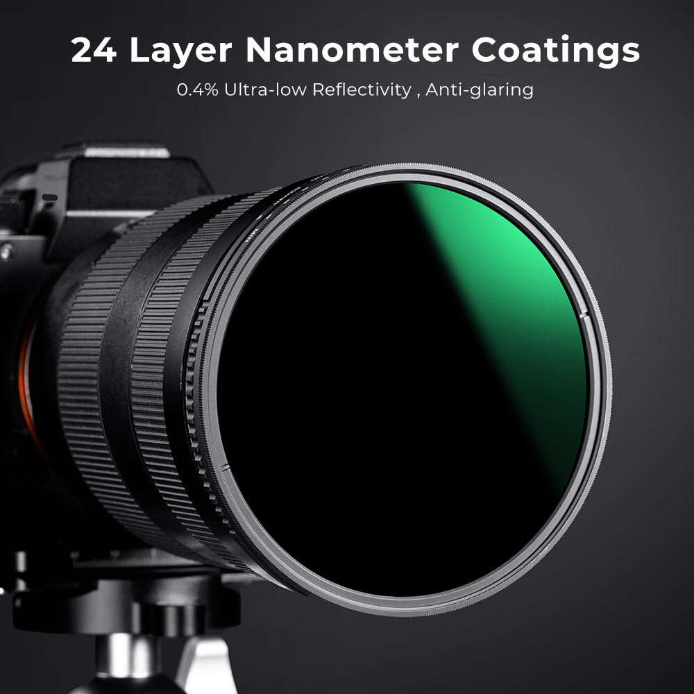 K&F ND8-ND2000 (3-11stop) Variable ND Filter Neutral Density Filter with Multi-Resistant Coating Nano-Dazzle K&F ND8-ND2000 (3-11stop) Variable ND Filter Neutral Density Filter with Multi-Resistant Coating Nano-Dazzle